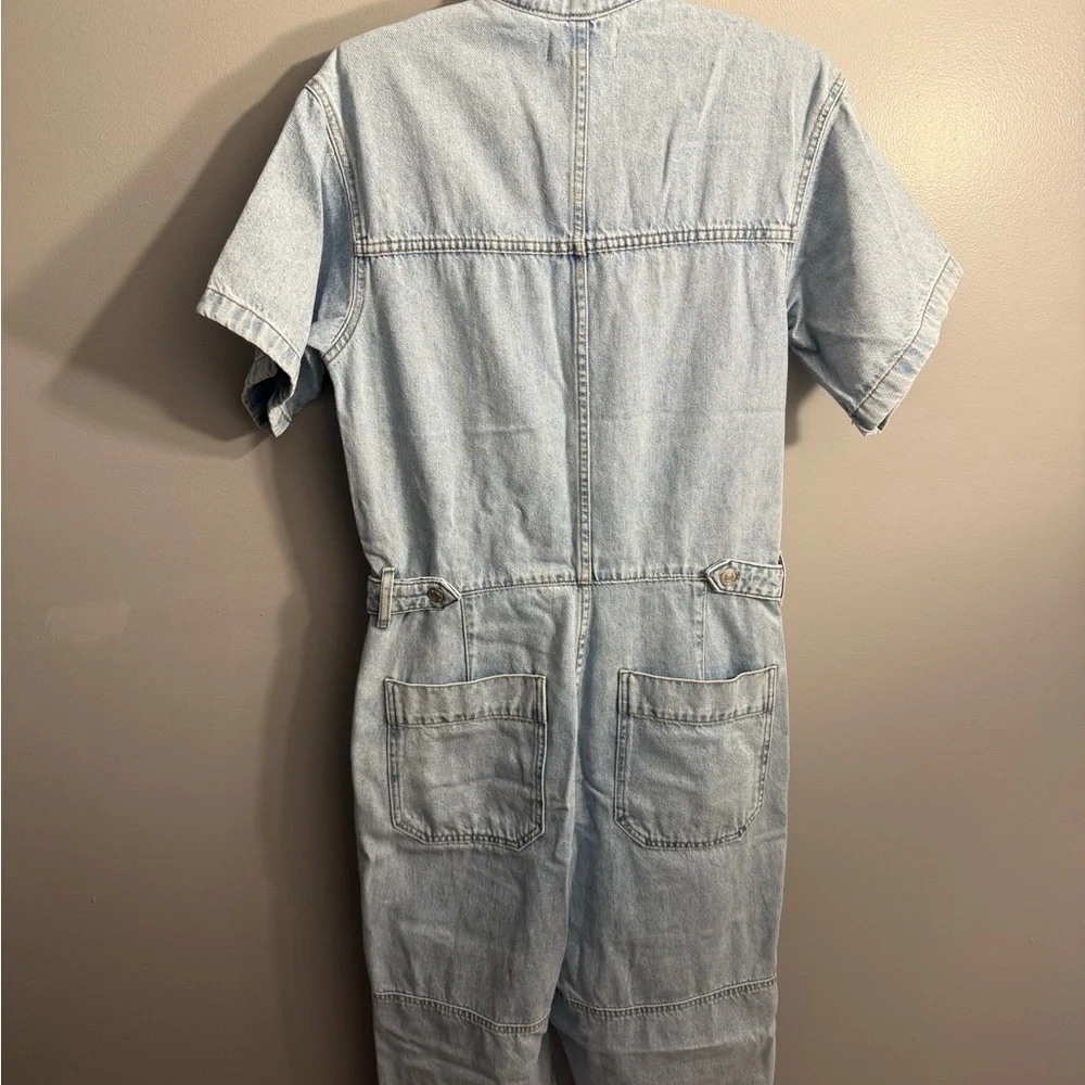 We The Free On the Run Coverall Light Blue Denim Size Small - Picture 9 of 11